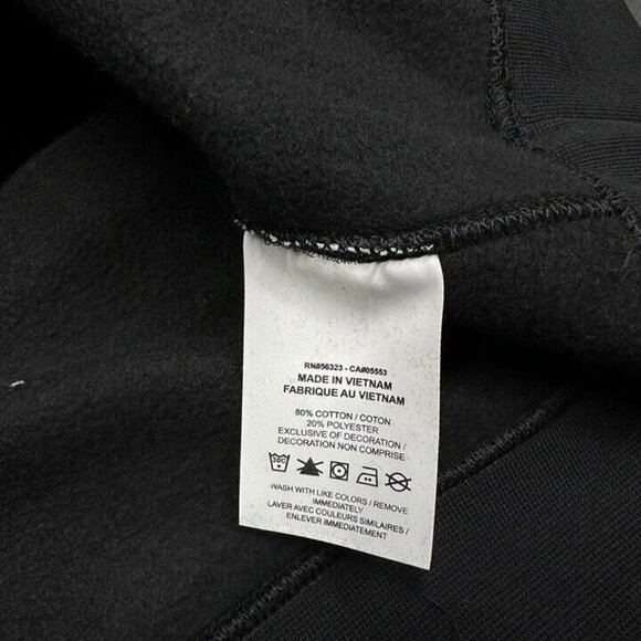 Nike Sportswear Club Fleece Graphic Crew Neck Black Men’s Sizes DQ4912-010 - Picture 7 of 7